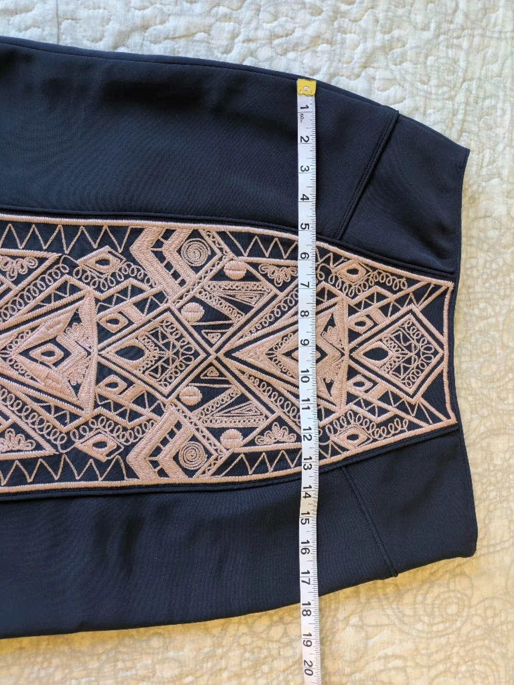 Tibi Pencil Skirt with Blush Embroidered Panel, ASO Serena Van Der Woodsen NWOT - Picture 7 of 16